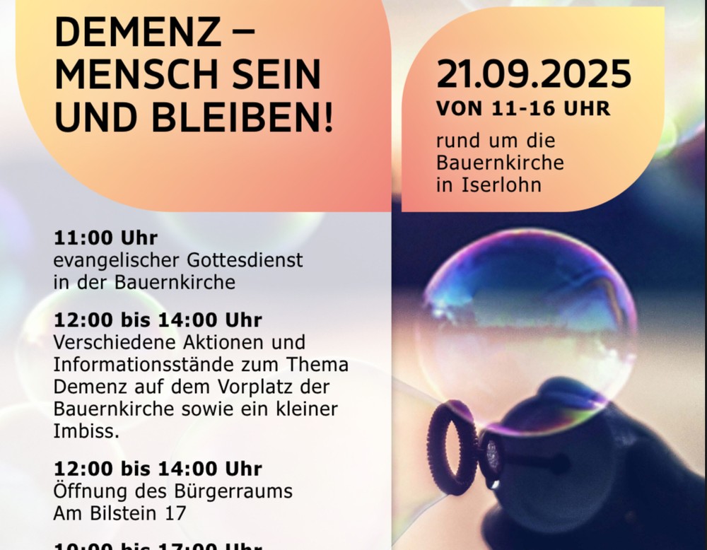 Wir laden ein zum Weltalzheimertag
