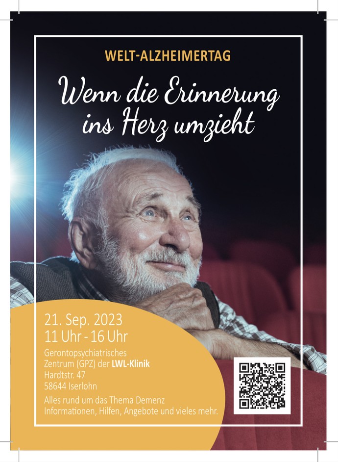 Plakat zum Weltalzheimertag 2023